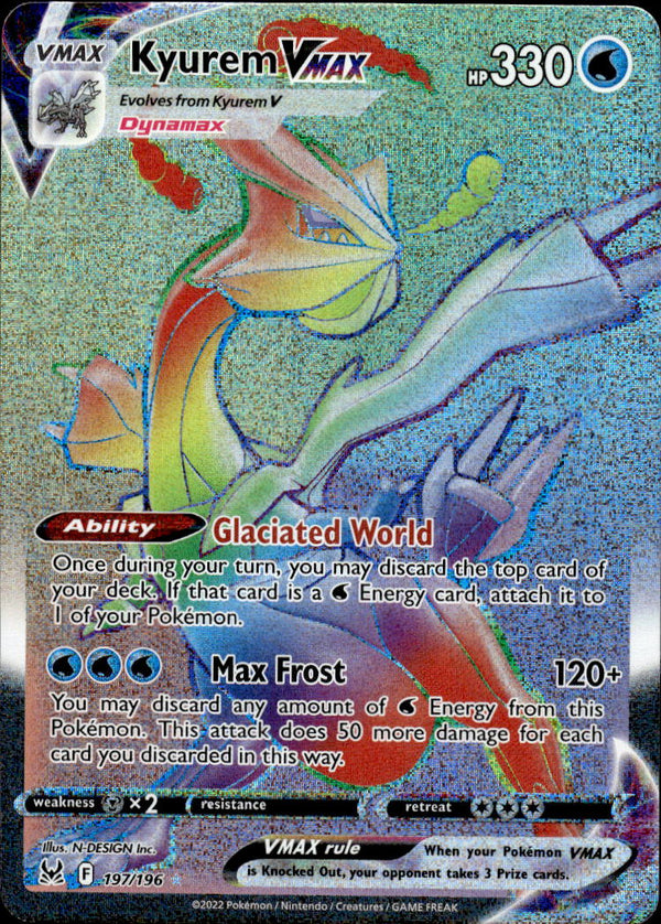 SWSH11: Lost Origin #197/196 Kyurem VMAX (Secret)