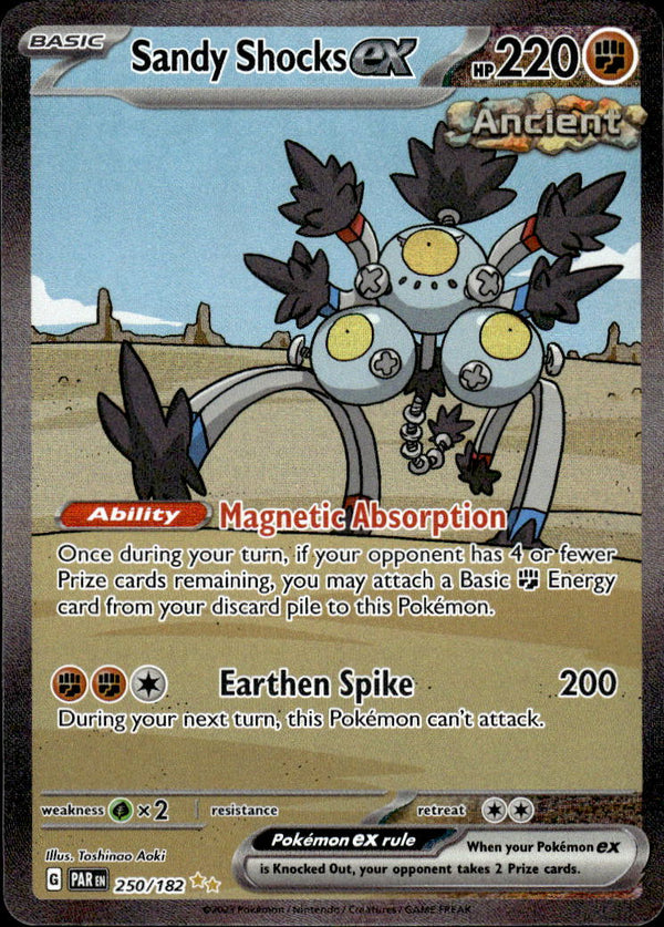 Pokemon TCG SV4: Paradox Rift #250/182 Sandy Shocks ex