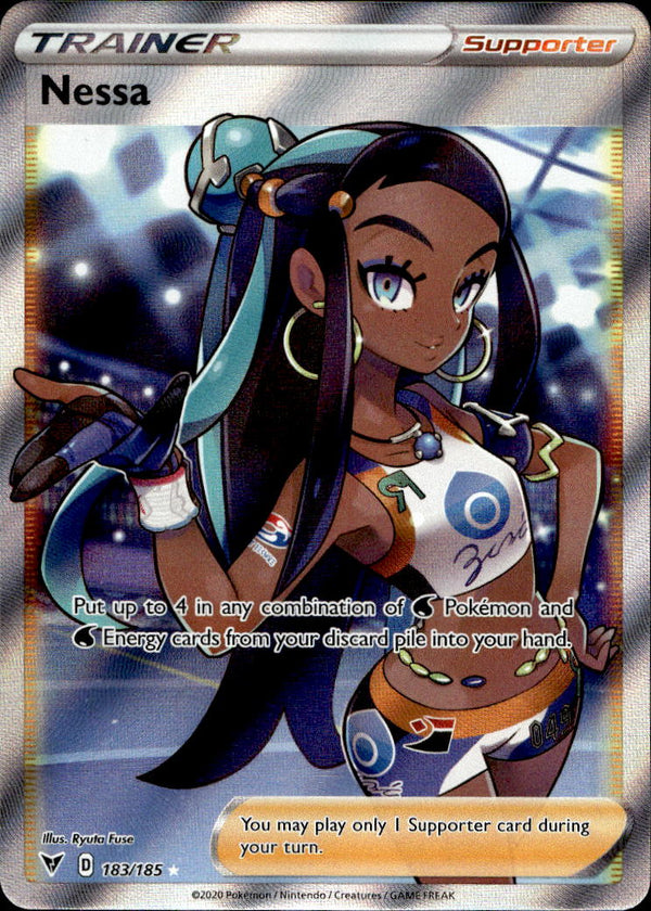 Pokemon TCG SWSH: Vivid Voltage #183/185 Nessa (Full Art)