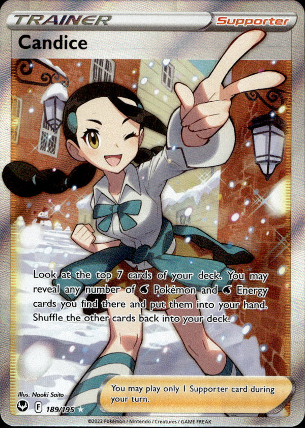 Pokemon TCG SWSH: Silver Tempest #189/195 Candice (Full Art)