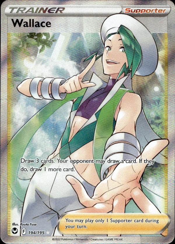 Pokemon TCG SWSH: Silver Tempest #194/195 Wallace (Full Art)