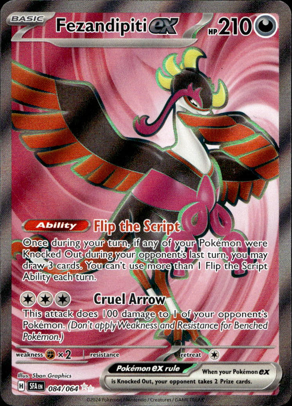 Pokemon TCG SV6.5: Shrouded Fable #084/064 Fezandipiti ex (Full Art)