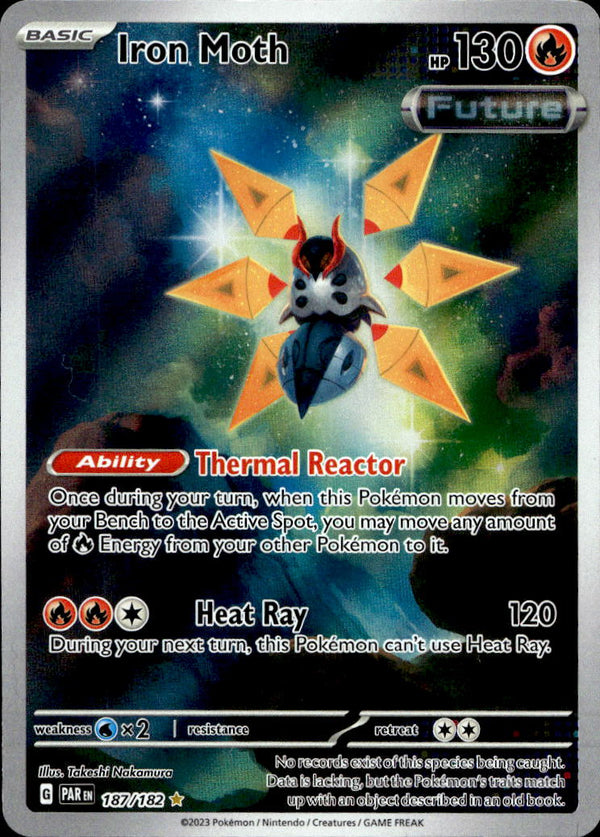 Pokemon TCG SV4: Paradox Rift #187/182 Iron Moth