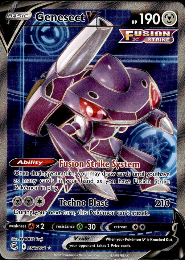 Pokemon TCG SWSH: Fusion Strike #254/264 Genesect V (Full Art)