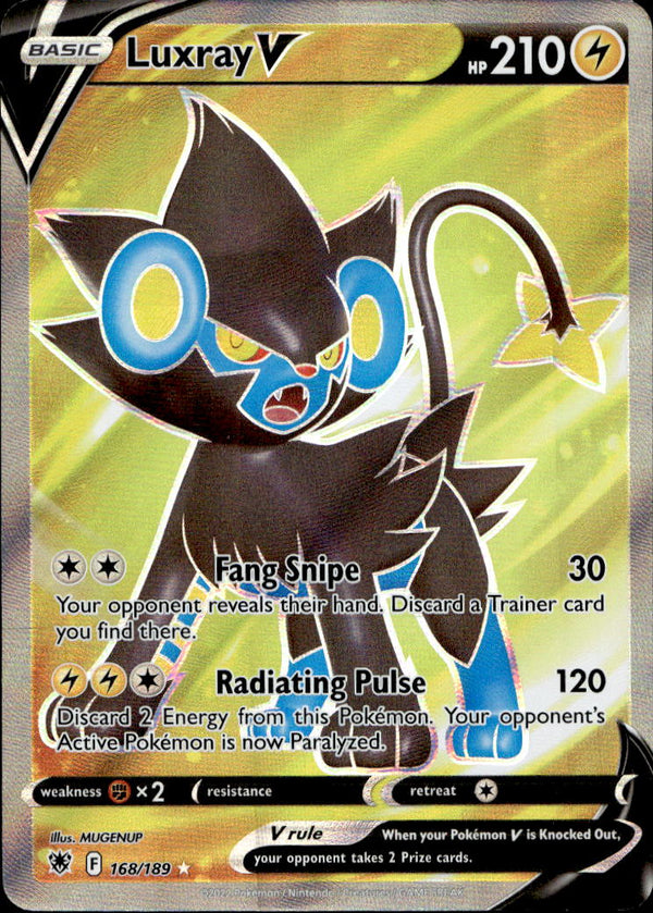 Pokemon TCG SWSH: Astral Radiance #168/189 Luxray V (Full Art)