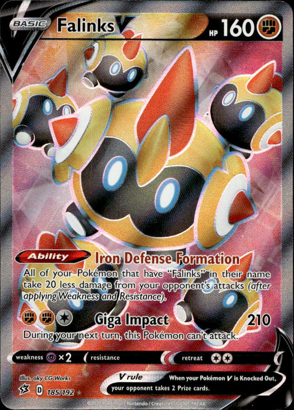 Pokemon TCG SWSH: Rebel Clash #185/192 Falinks V (Full Art)