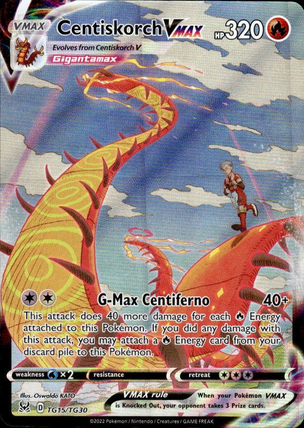 Pokemon TCG SWSH: Lost Origin Trainer Gallery #TG15/TG30 Centiskorch VMAX