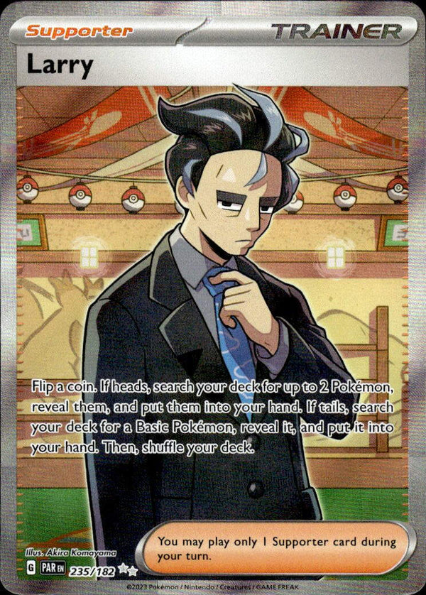 Pokemon TCG SV4: Paradox Rift #235/182 Larry