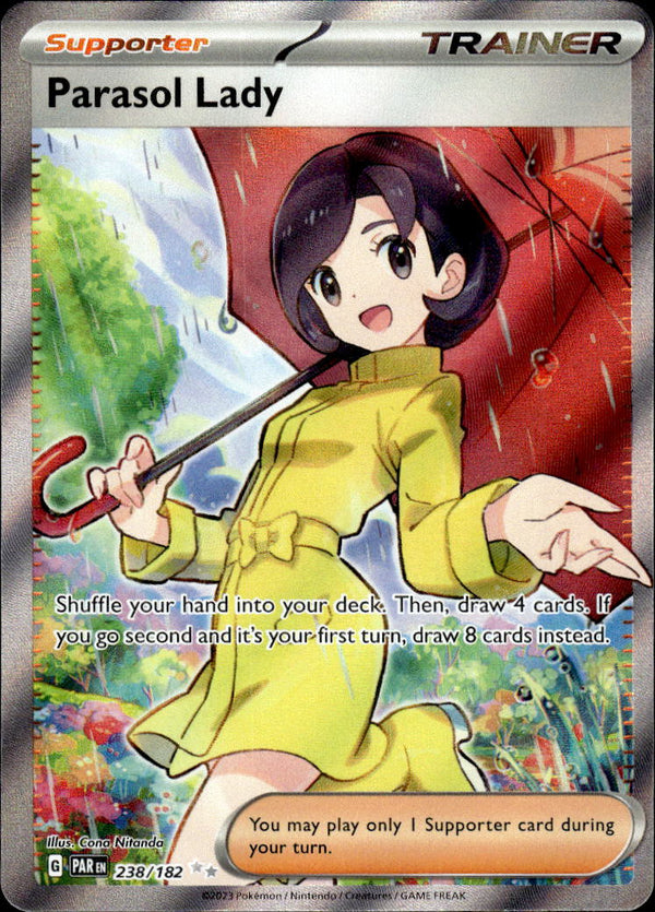 Pokemon TCG SV4: Paradox Rift #238/182 Parasol Lady