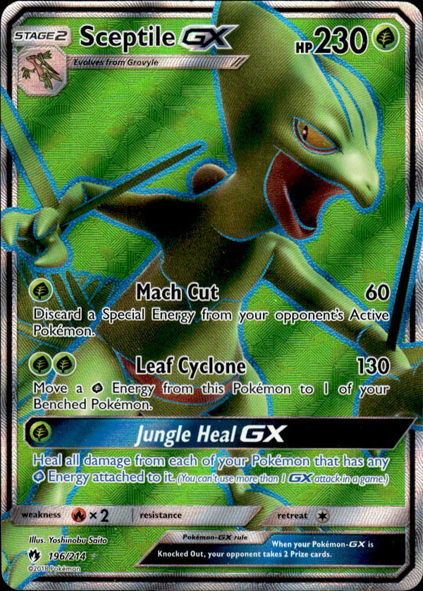 Pokemon TCG Sun & Moon: Lost Thunder #196/214 Sceptile GX (Full Art)