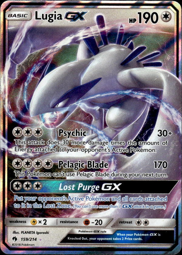 Pokemon TCG Sun & Moon: Lost Thunder #159/214 Lugia GX