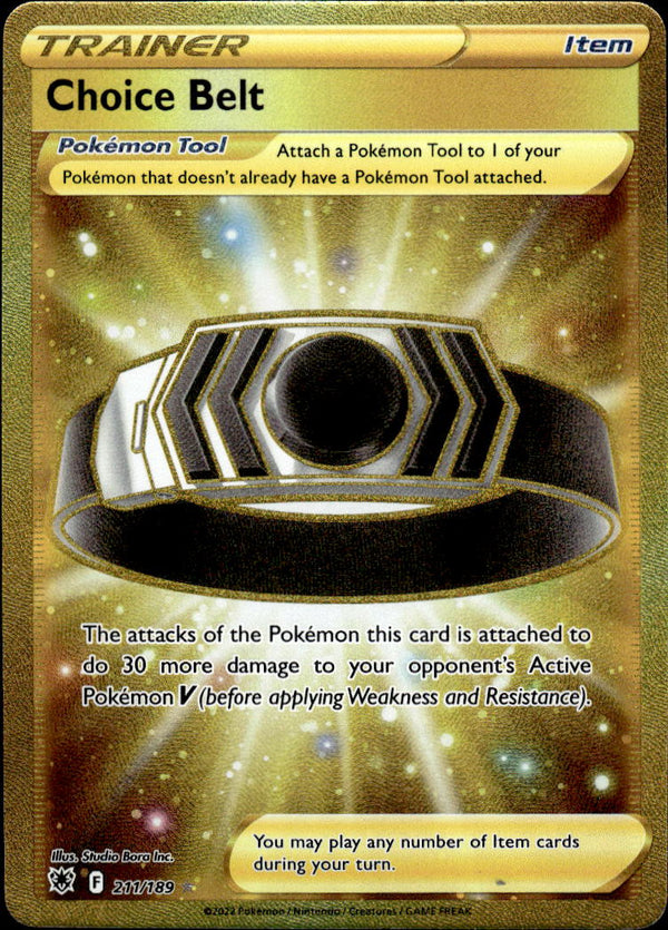 Pokemon TCG SWSH: Astral Radiance #211/189 Choice Belt (Secret)