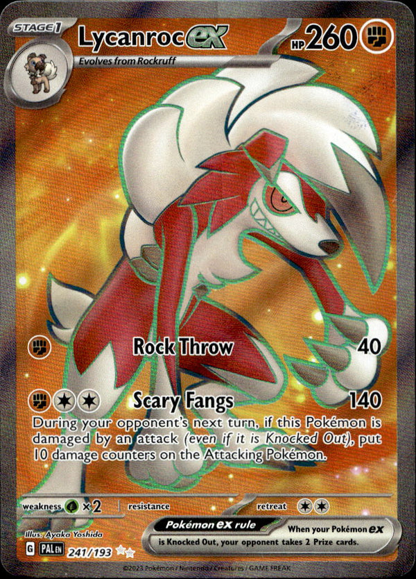 Pokemon TCG SV2: Paldea Evolved #241/193 Lycanroc ex