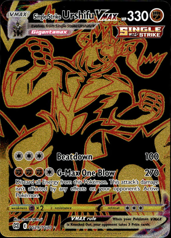 Pokemon TCG SWSH: Brilliant Stars #TG29/TG30 Single Strike Urshifu VMAX