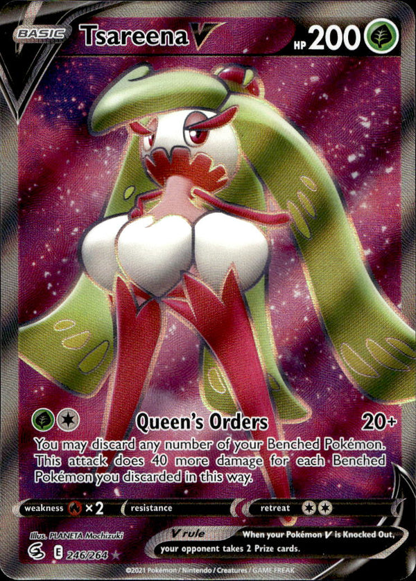 Pokemon TCG SWSH: Fusion Strike #246/264 Tsareena V (Full Art)