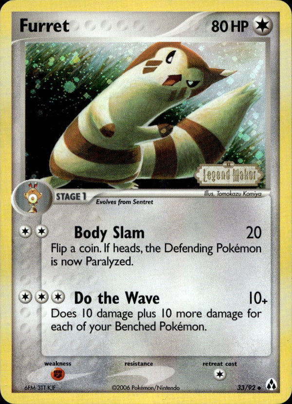 Pokemon TCG EX Ruby & Sapphire: Legend Maker #33/92 Furret