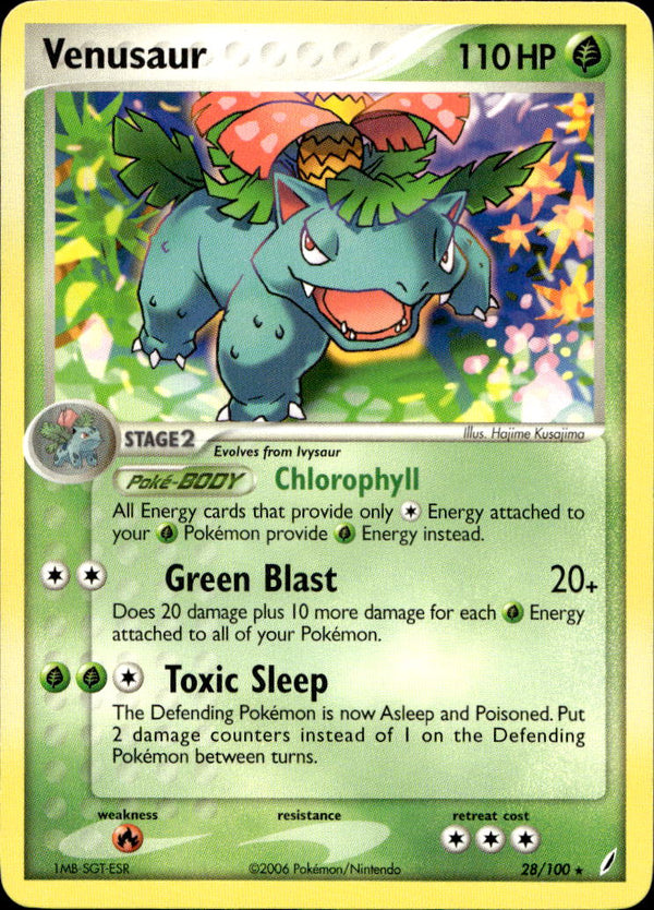 Pokemon TCG EX Ruby & Sapphire: Crystal Guardians #28/100 Venusaur