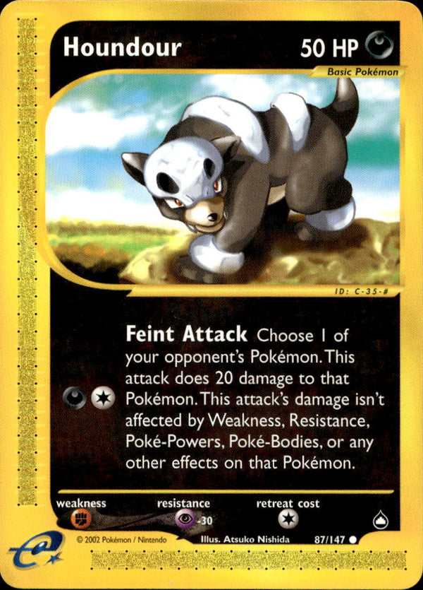 Pokemon TCG e-Series: Aquapolis #087/147 Houndour (87)