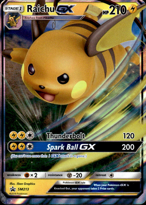 Pokemon TCG Sun & Moon: SM Promos #SM213 Raichu GX