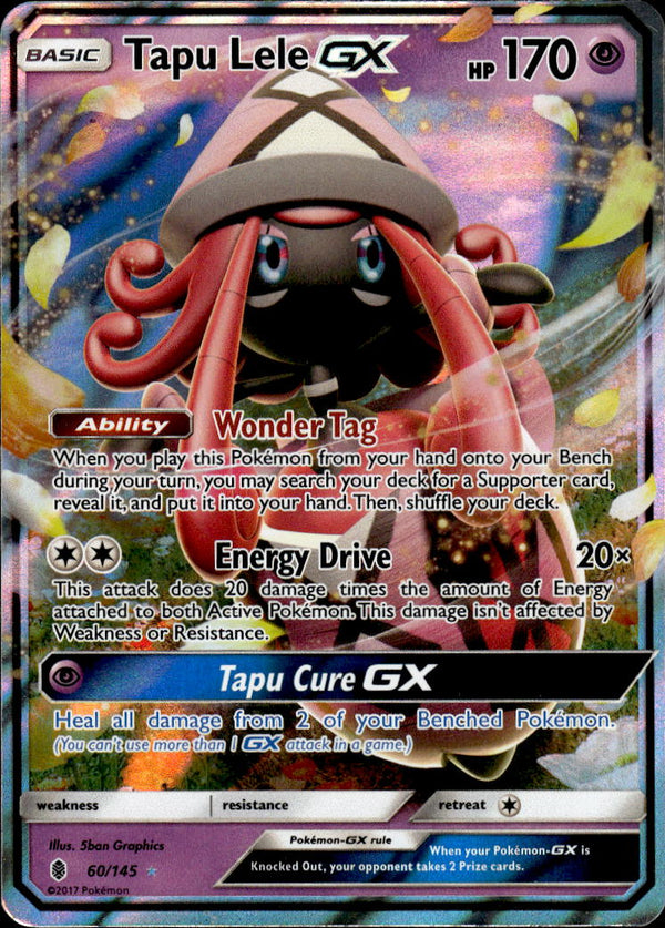 Pokemon TCG Sun & Moon: Guardians Rising #60/145 Tapu Lele GX