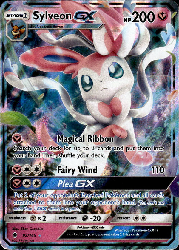 Pokemon TCG Sun & Moon: Guardians Rising #92/145 Sylveon GX