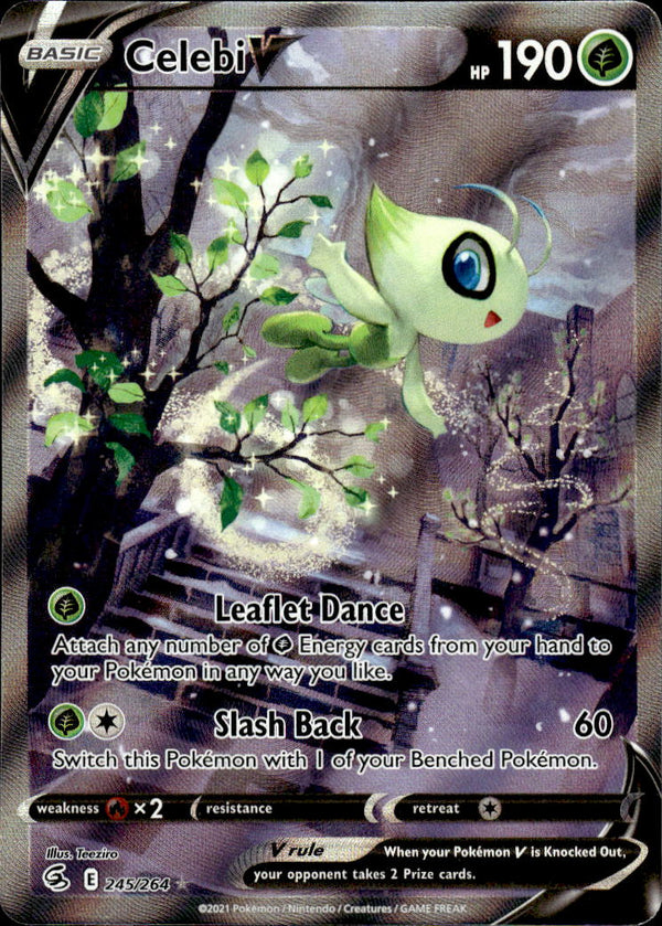 Pokemon TCG SWSH: Fusion Strike #245/264 Celebi V (Alternate Full Art)