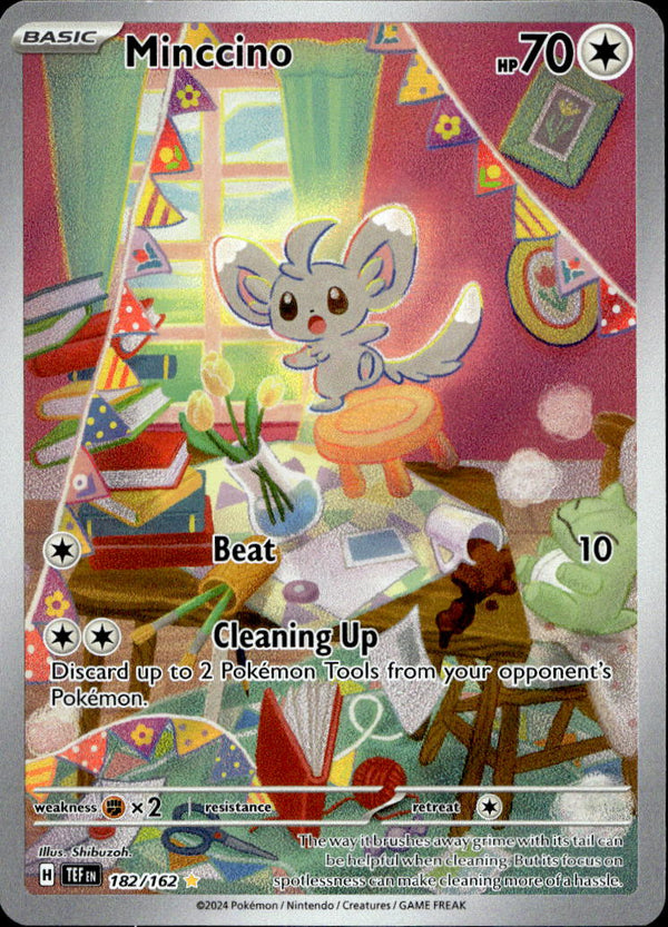 Pokemon TCG SV5: Temporal Forces #182/162 Minccino