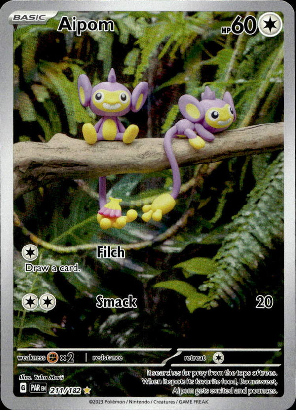 Pokemon TCG SV4: Paradox Rift #211/182 Aipom