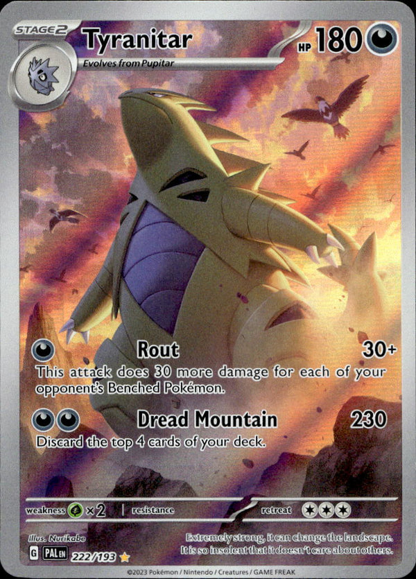 Pokemon TCG SV2: Paldea Evolved #222/193 Tyranitar