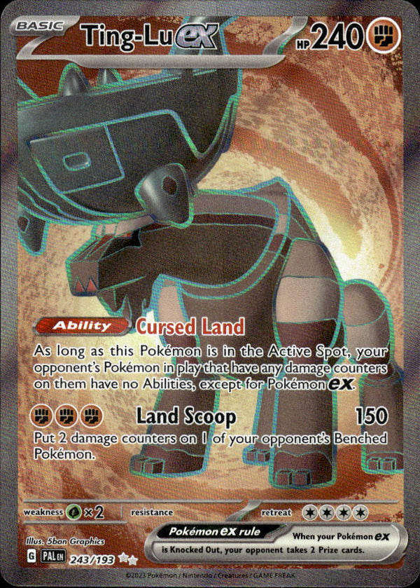 Pokemon TCG SV2: Paldea Evolved #243/193 Ting-Lu ex