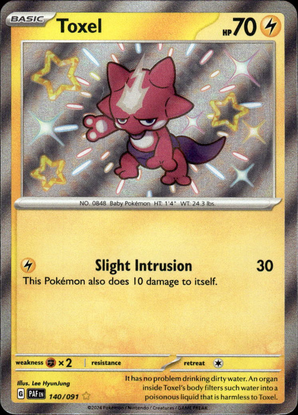 Pokemon TCG SV4.5: Paldean Fates #140/091 Toxel