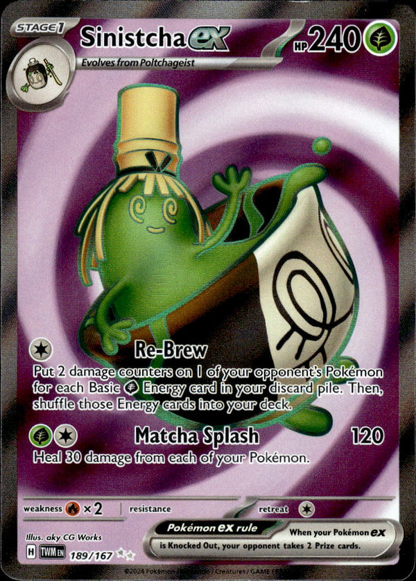 Pokemon TCG SV6: Twilight Masquerade #189/167 Sinistcha ex