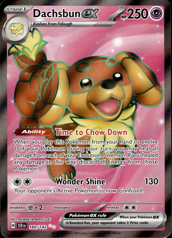 Pokemon TCG SV7: Stellar Crown #160/142 Dachsbun ex