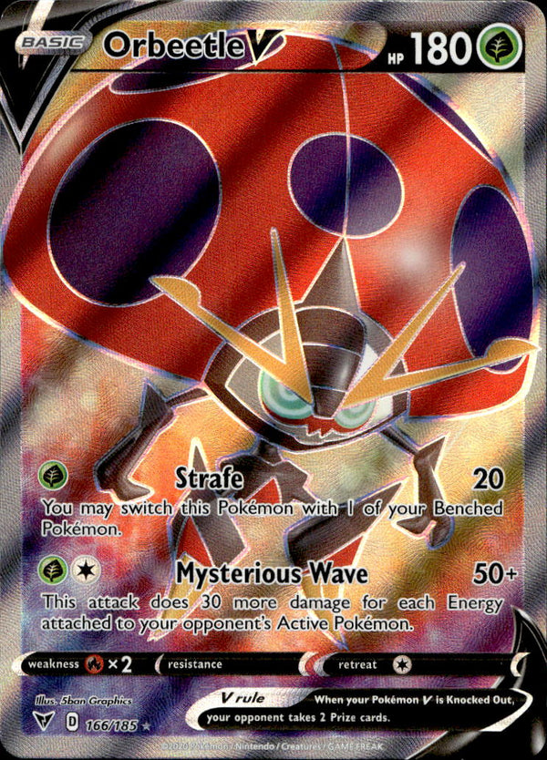 Pokemon TCG SWSH: Vivid Voltage #166/185 Orbeetle V