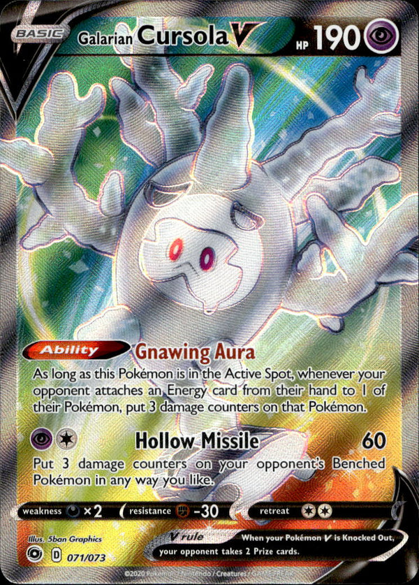 Pokemon TCG SWSH: Champion's Path #71/73 Galarian Cursola V