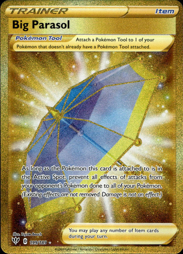 Pokemon TCG SWSH: Darkness Ablaze #199/189 Big Parasol