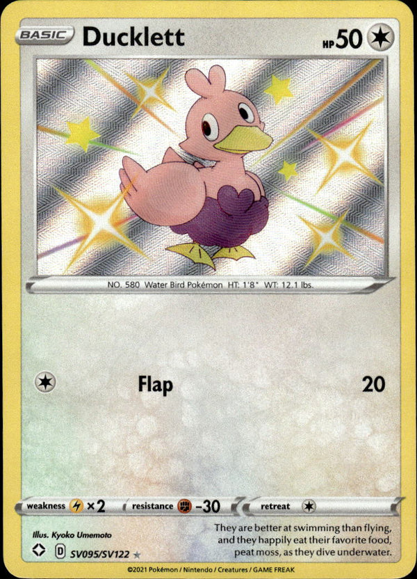 Pokemon TCG SWSH: Shining Fates: Shiny Vault #SV095/SV122 Ducklett