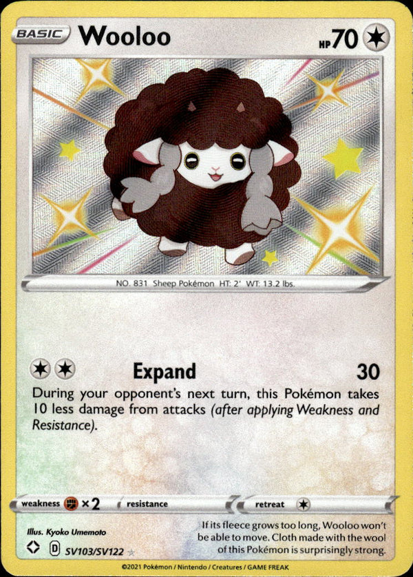 Pokemon TCG SWSH: Shining Fates: Shiny Vault #SV103/SV122 Wooloo