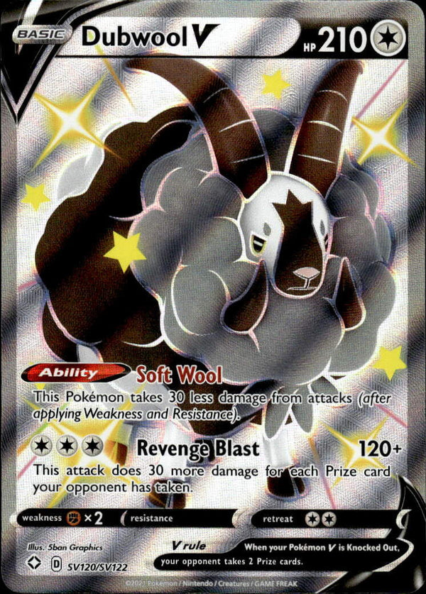 Pokemon TCG SWSH: Shining Fates: Shiny Vault #SV120/SV122 Dubwool V