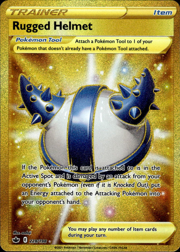 Pokemon TCG SWSH: Chilling Reign #228/198 Rugged Helmet