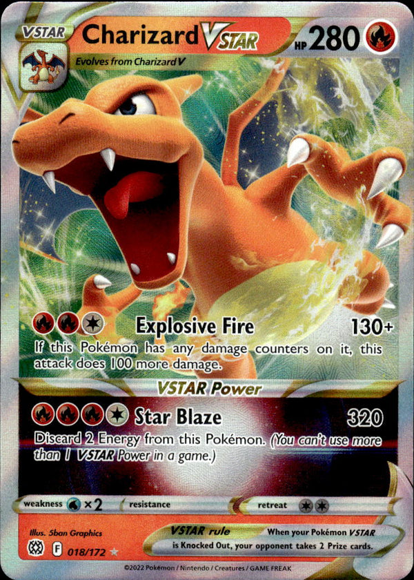 Pokemon TCG SWSH: Brilliant Stars #018/172 Charizard VSTAR