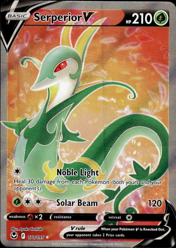 Pokemon TCG SWSH: Silver Tempest #170/195 Serperior V