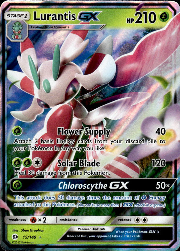 Pokemon TCG Sun & Moon: SM Base Set #15/149 Lurantis GX