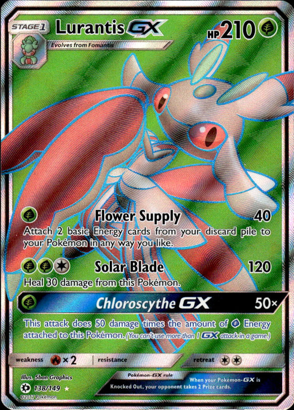 Pokemon TCG Sun & Moon: Set #138/149 Lurantis GX