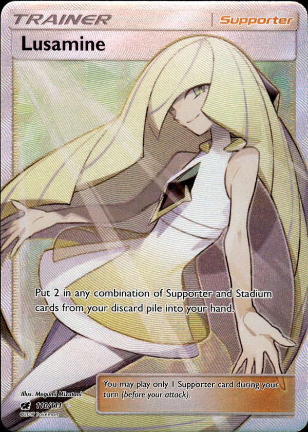 Pokemon TCG Sun & Moon: Crimson Invasion #110/111 Lusamine