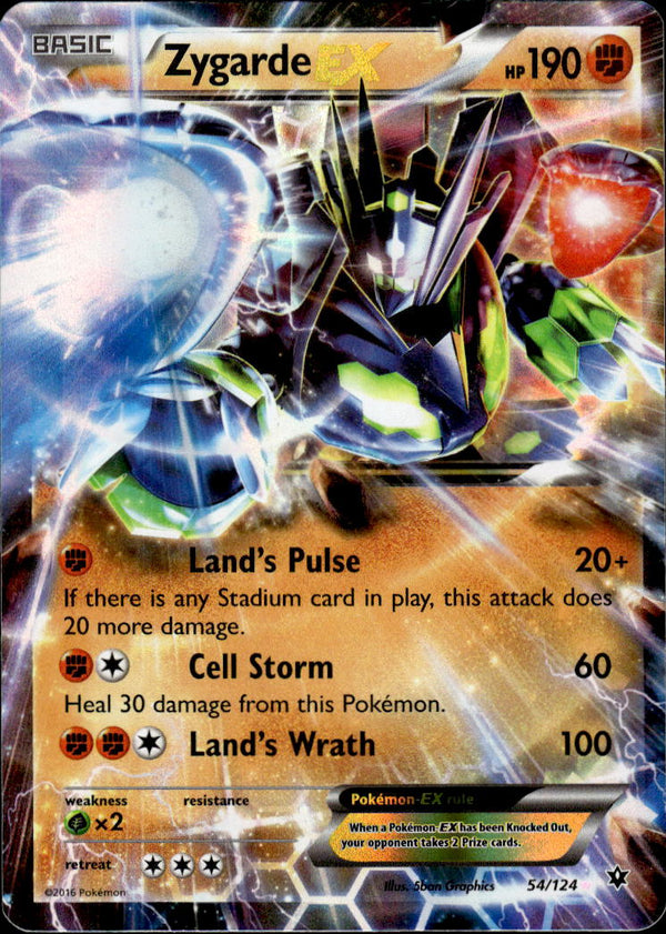 Pokemon TCG XY: Fates Collide #54/124 Zygarde EX