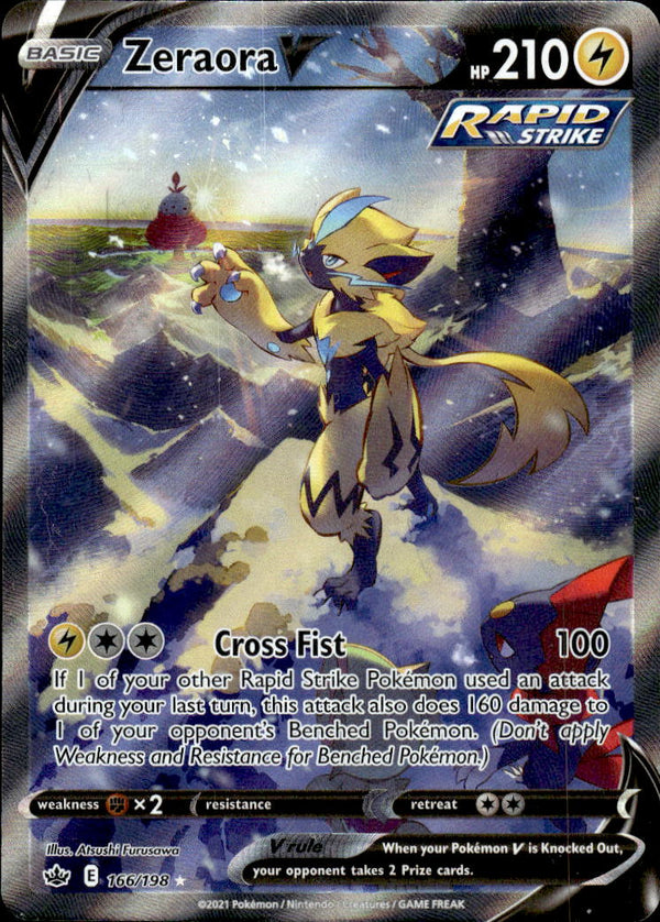 Pokemon TCG SWSH: Chilling Reign #166/198 Zeraora V