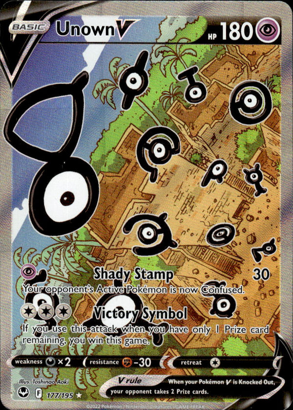 Pokemon TCG SWSH: Silver Tempest #177/195 Unown V