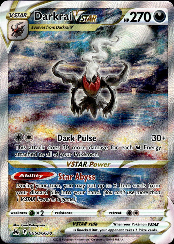 Pokemon TCG SWSH: Crown Zenith Galarian Gallery #GG50/GG70 Darkrai VSTAR