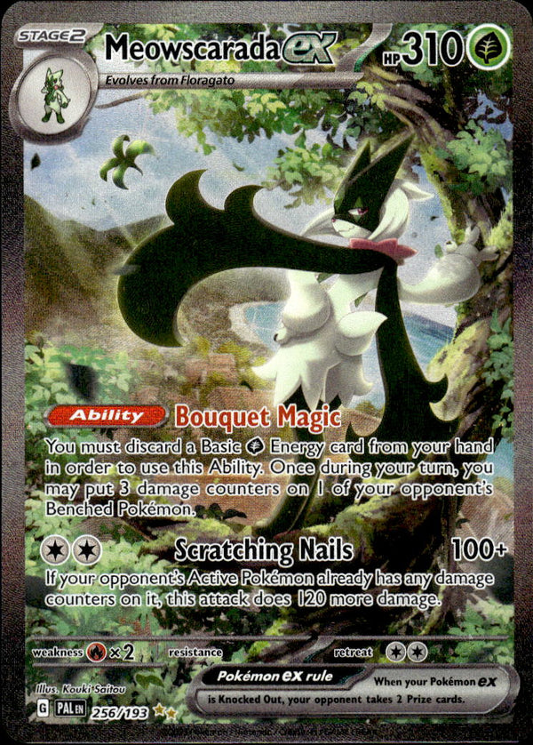 Pokemon TCG SV2: Paldea Evolved #256/193 Meowscarada ex